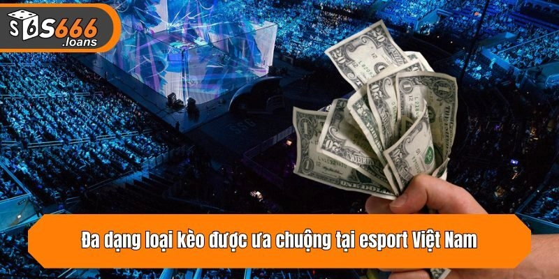 Đa dạng loại kèo được ưa chuộng tại esport Việt Nam